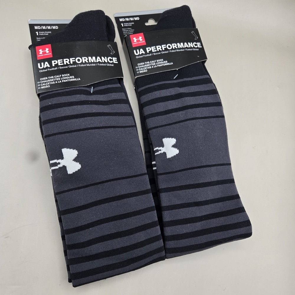 Under Armour UA Performance Over The Calf Men's Size Medium 4-8.5 Socks (2 Pair)